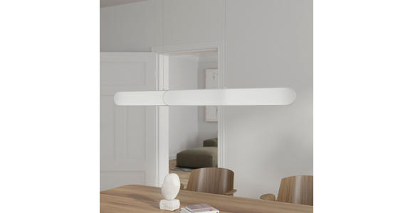 LED-HÄNGELEUCHTE 115/7,5/150 cm  - Silberfarben, Design, Metall (115/7,5/150cm) - Dieter Knoll