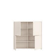 HIGHBOARD  124,5/121,5/34,9 cm  - Sandfarben/Grau, MODERN, Holzwerkstoff/Kunststoff (124,5/121,5/34,9cm) - Carryhome