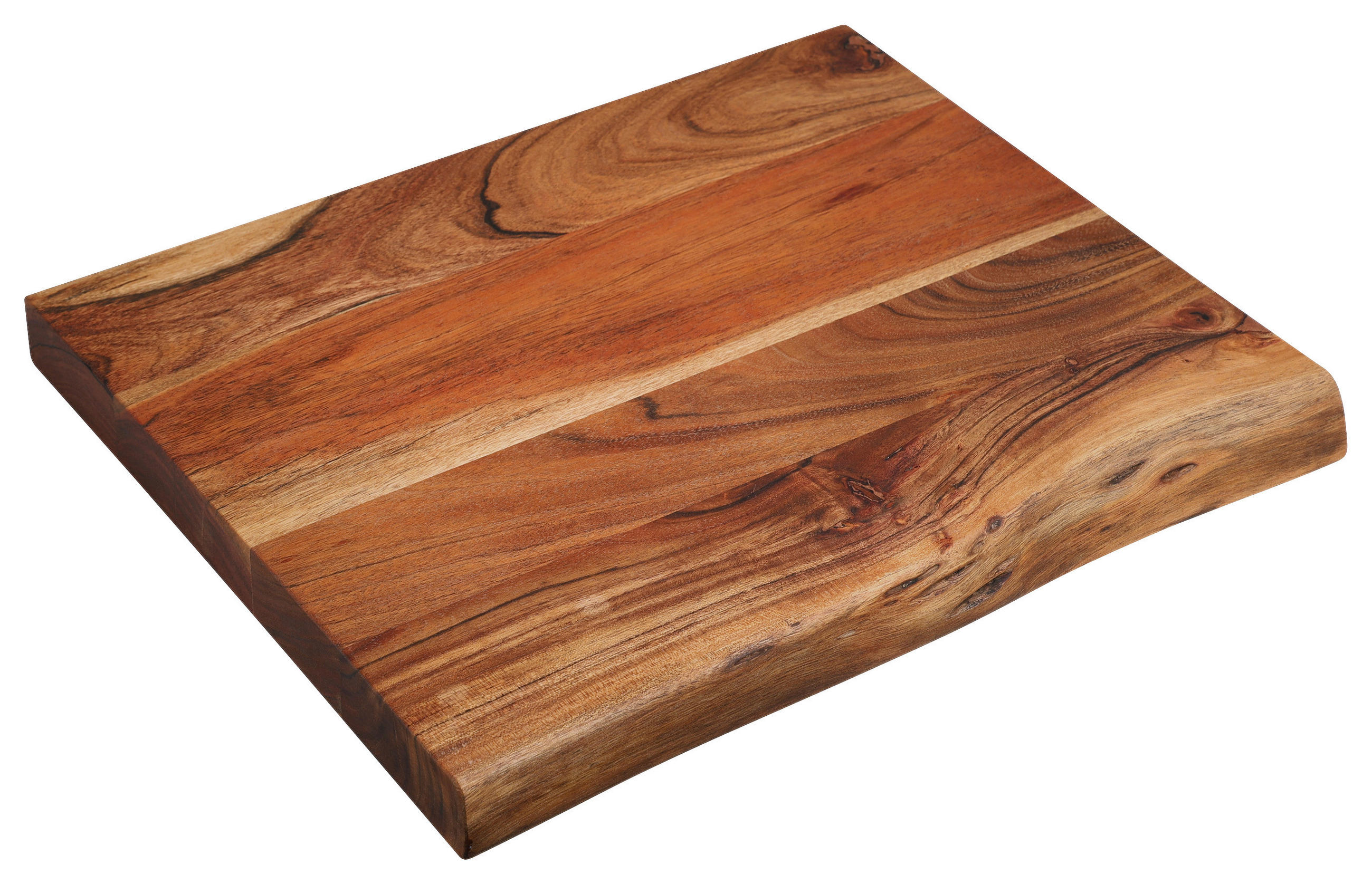 SERVIERBRETT Holz Akazie  - Akaziefarben, Basics, Holz (48/40/4cm) - Kesper