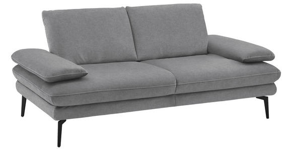 2,5-SITZER in Velours Salbeigrün - Salbeigrün/Beige, Design, Textil/Metall (196/89/104cm) - Dieter Knoll