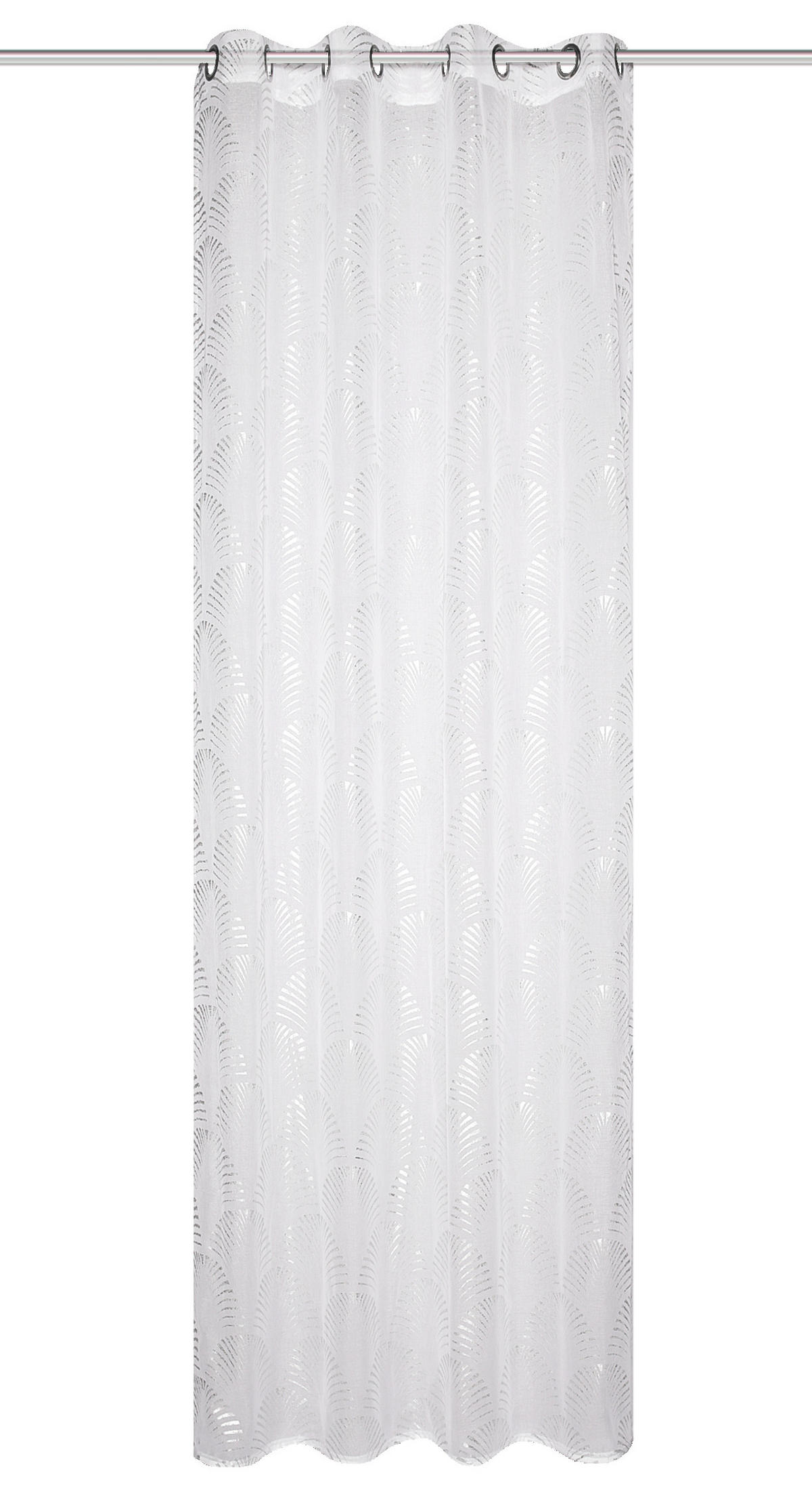 ÖSENSCHAL SUNRISE transparent 140/245 cm   - Silberfarben, Basics, Textil (140/245cm)