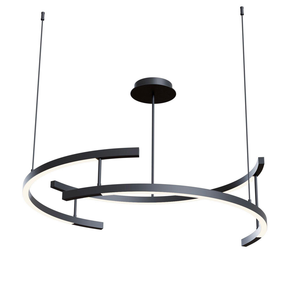 PENDELLEUCHTE Modern 83/23,9 cm   - Schwarz, Trend, Metall (83/23,9cm) - MAYTONI