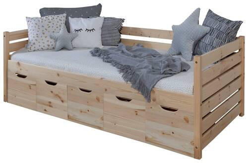 STAURAUMBETT 90/200 cm  in Naturfarben  - Naturfarben, MODERN, Holz (90/200cm) - MID.YOU