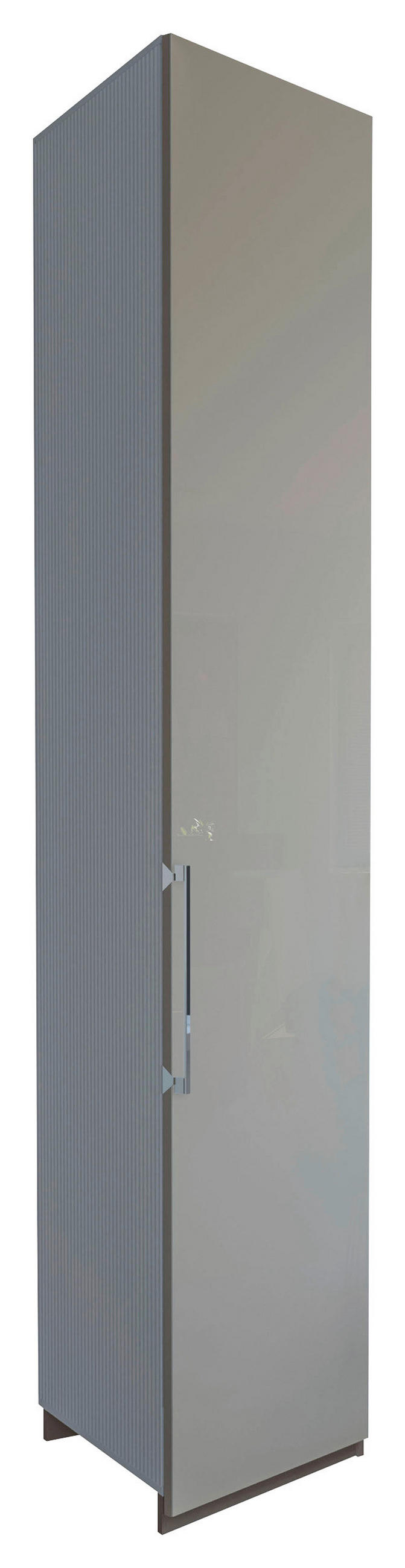 OMARA S KLASIČNIMI VRATI, siva, sivorjava  - siva/sivorjava, Design, steklo/leseni material (47/236/58cm) - Dieter Knoll