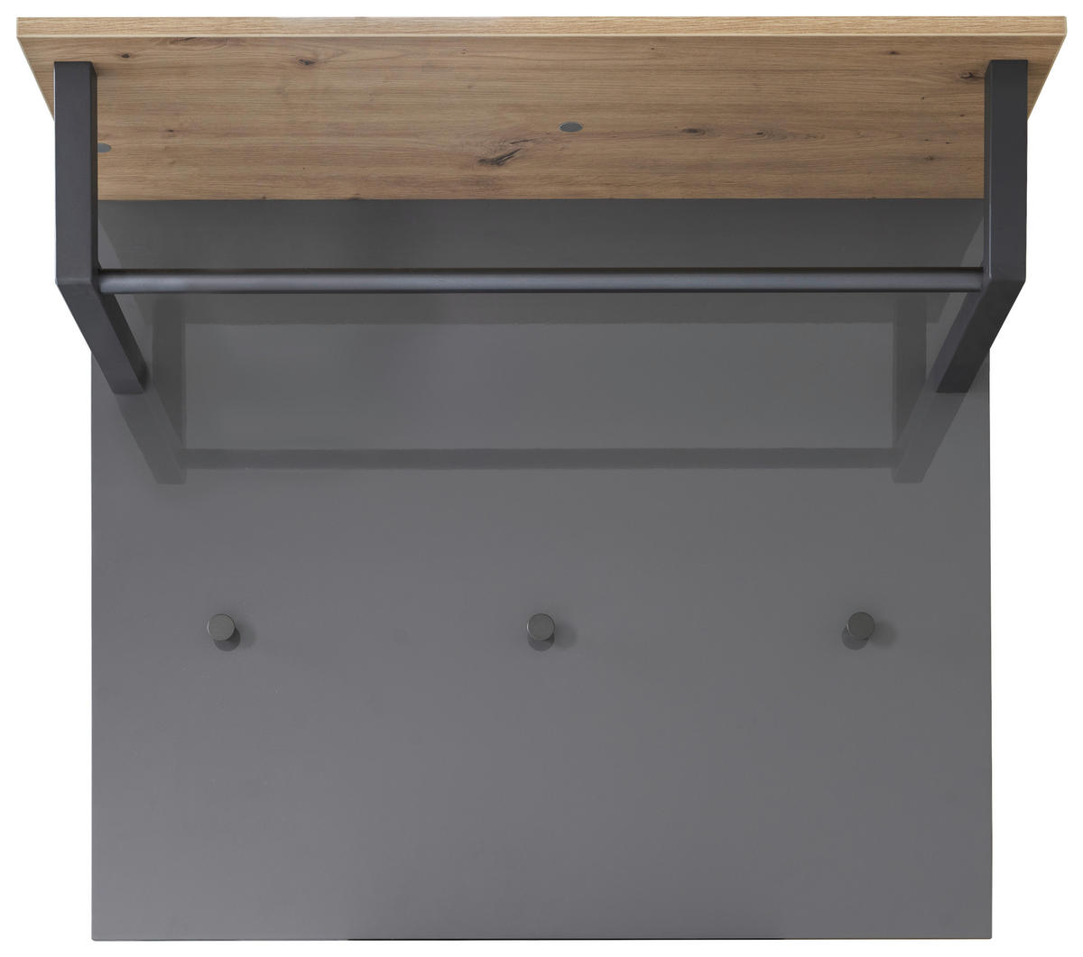 GARDEROBENPANEEL  in 82,3/68,3/35,2 cm  - Grau Hochglanz/Eiche Artisan, Design, Holzwerkstoff (82,3/68,3/35,2cm) - Carryhome