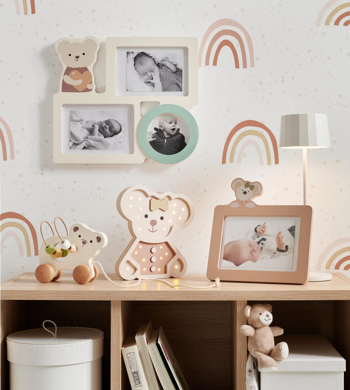 FOTORAM 21,5/22,5/1,2 cm  - ljusbrun, Basics, metall/trämaterial (21,5/22,5/1,2cm) - My Baby Lou