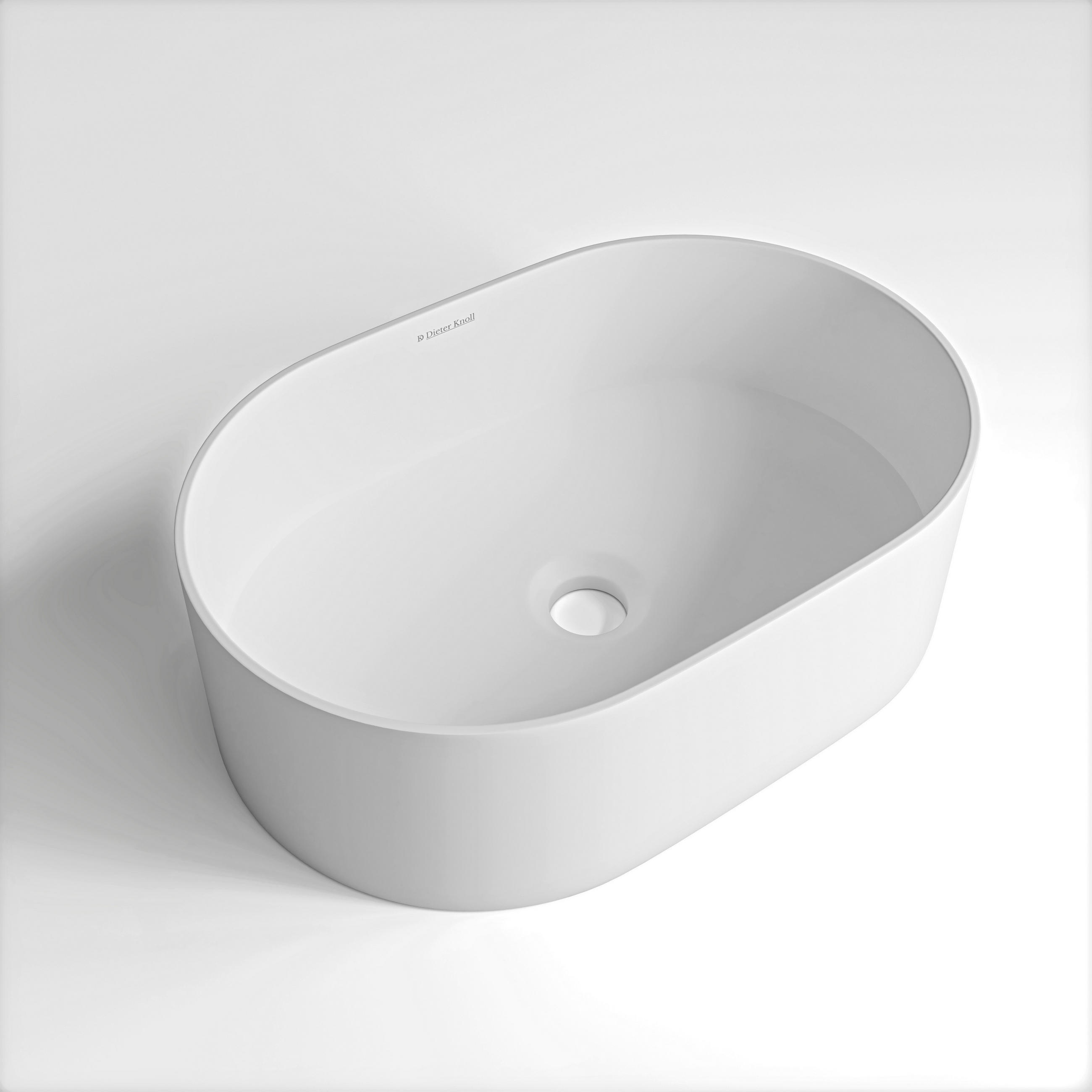 WASCHBECKEN 45/14/30 cm  - Weiß, Basics, Stein (45/14/30cm) - Dieter Knoll