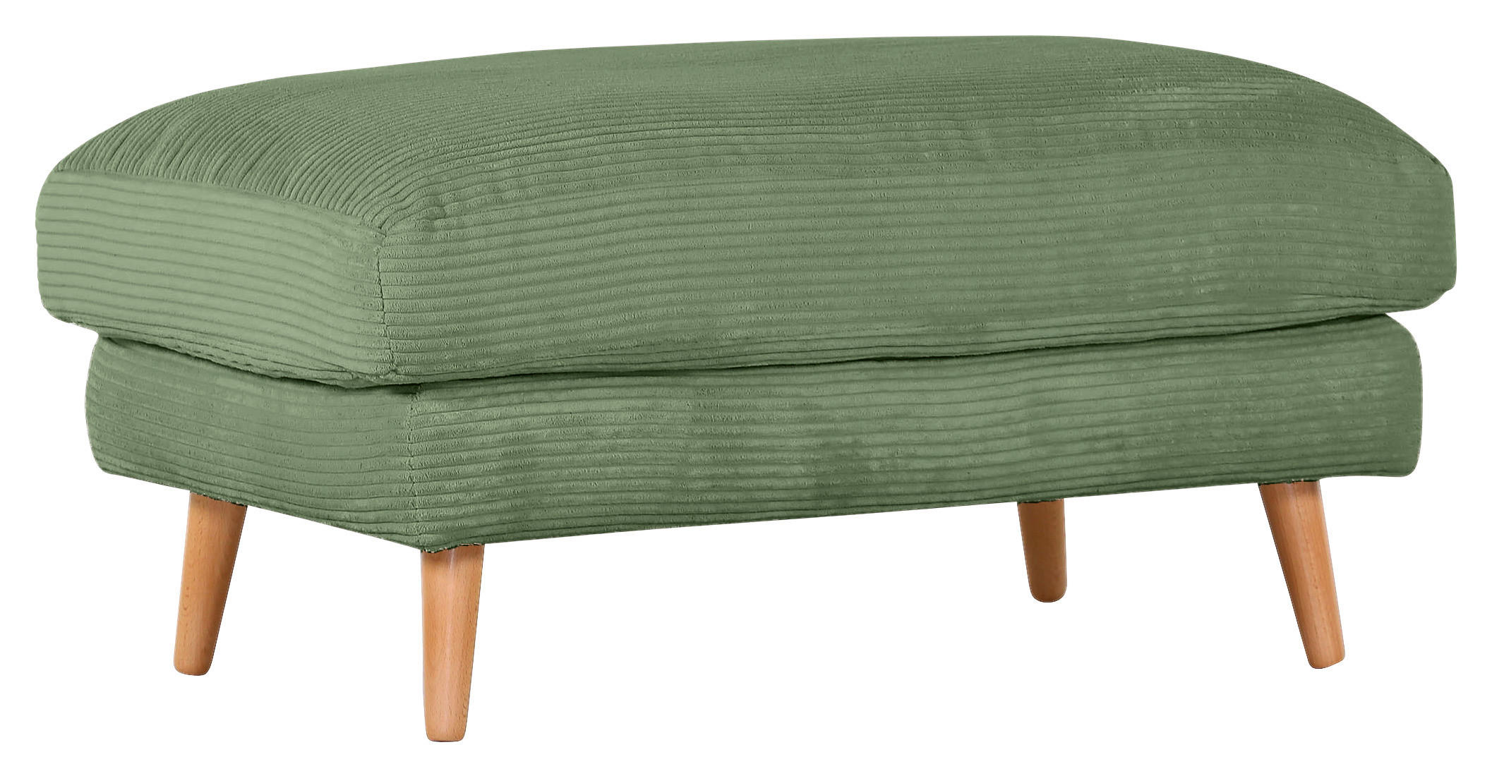 HOCKER Cord Olivgrün  - Naturfarben/Olivgrün, ROMANTIK / LANDHAUS, Holz/Textil (100/50/63cm) - Landscape