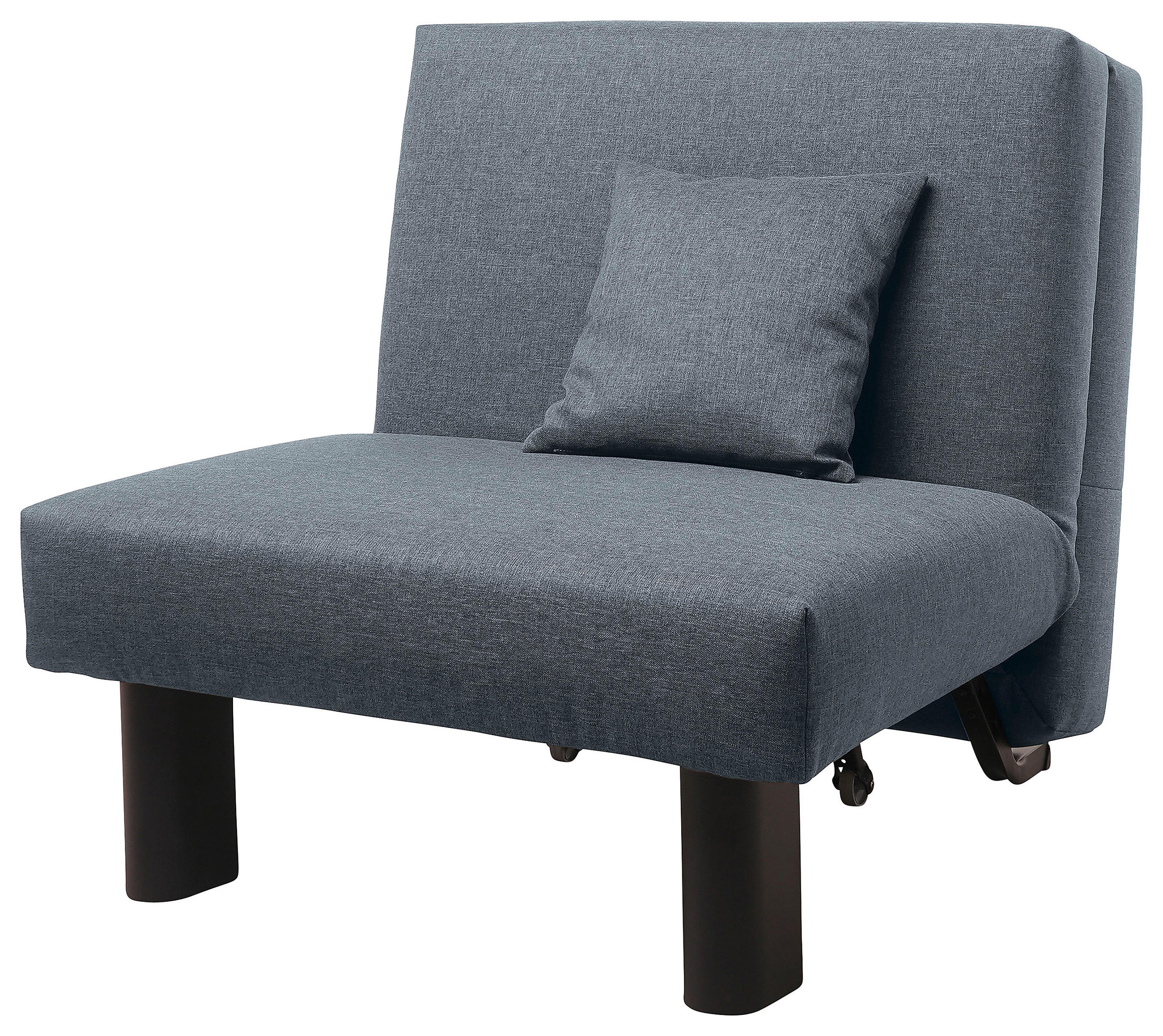 SCHLAFSESSEL  in Flachgewebe Grau  - Schwarz/Grau, Design, Textil/Metall (85/85/100cm) - Max Winzer