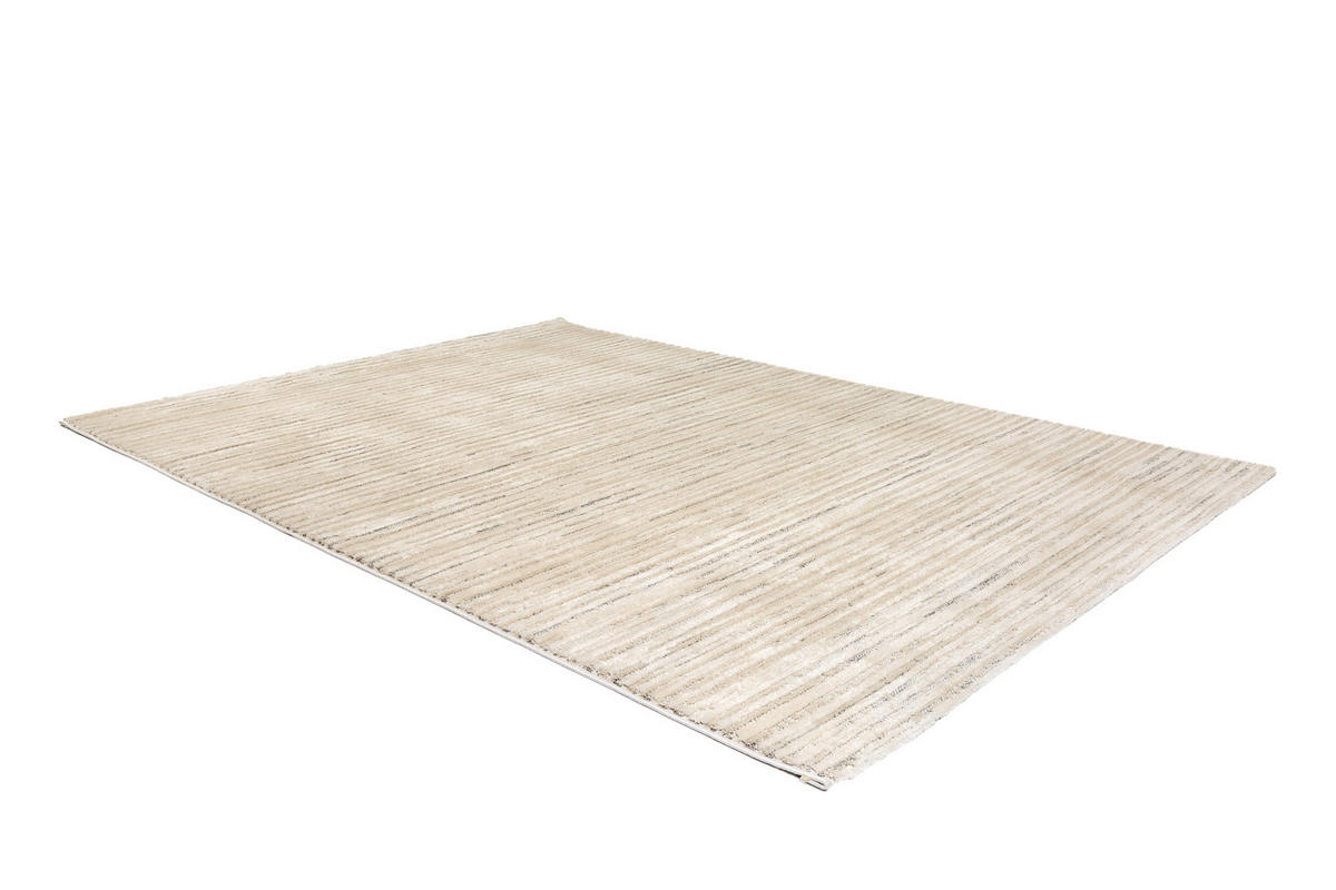 WEBTEPPICH 133/190 cm Lou Creme, Grau rechteckig  - Creme/Grau, Basics, Kunststoff/Textil (133/190cm) - Astra