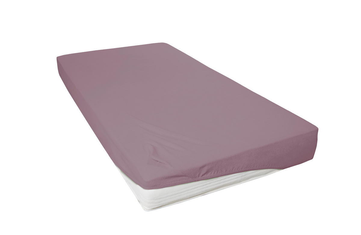 SPANNBETTTUCH ALERT  - Mauve, Basics, Textil (190/200cm) - Novel