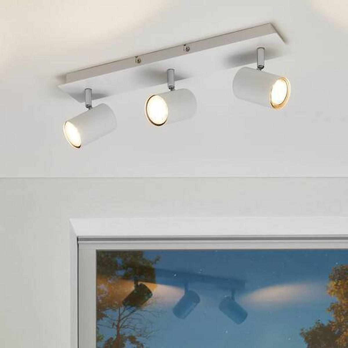 SPOTLÁMPA - fehér, Basics, fém (45/8/12,2cm) - Novel