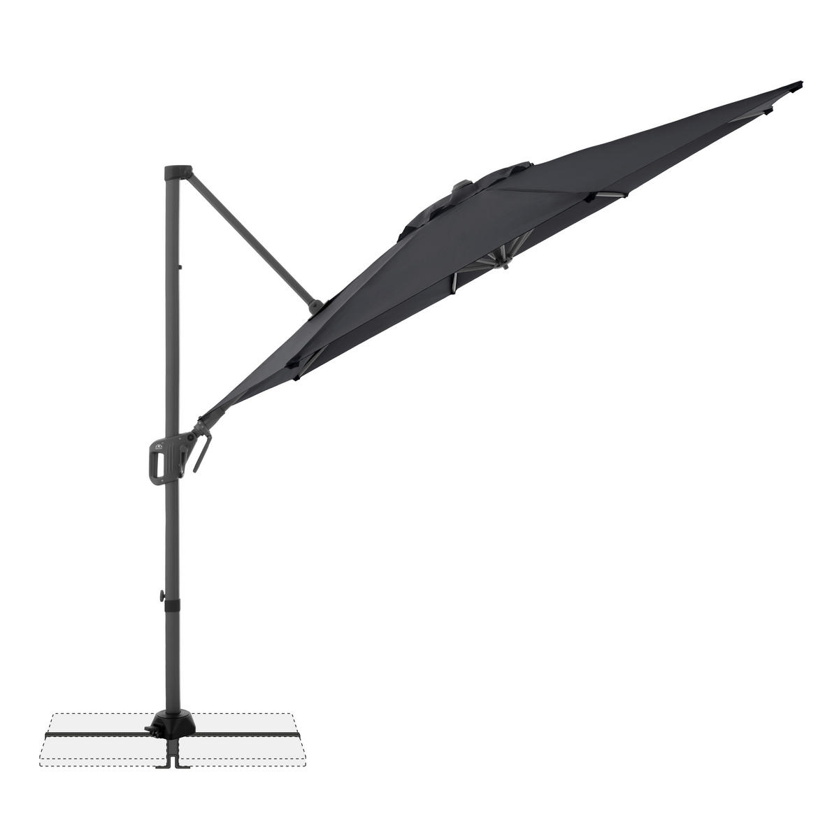 AMPELSCHIRM 310 cm Anthrazit  - Anthrazit, Basics, Textil/Metall (310cm) - Doppler