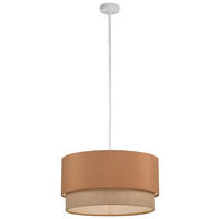 HÄNGELEUCHTE 45/120 cm  - Naturfarben/Mokka, Trend, Kunststoff/Textil (45/120cm) - Collett's Monde