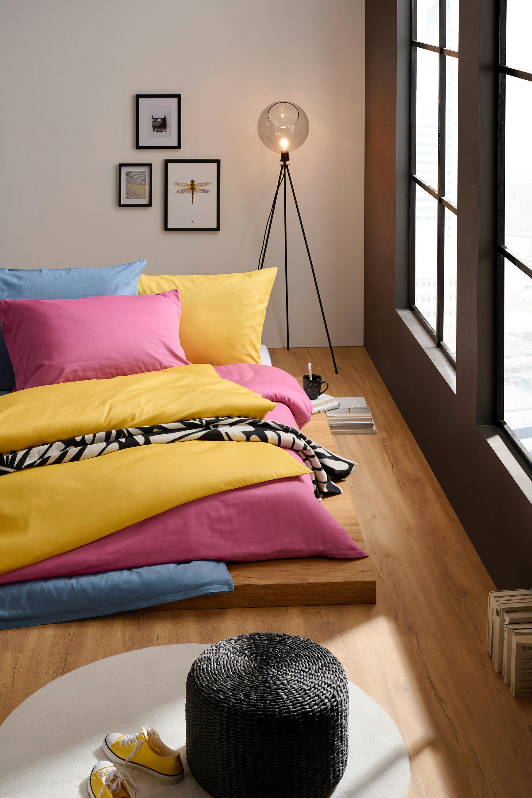 BETTWÄSCHE 140/200 cm  - Rosa, Basics, Textil (140/200cm) - Novel