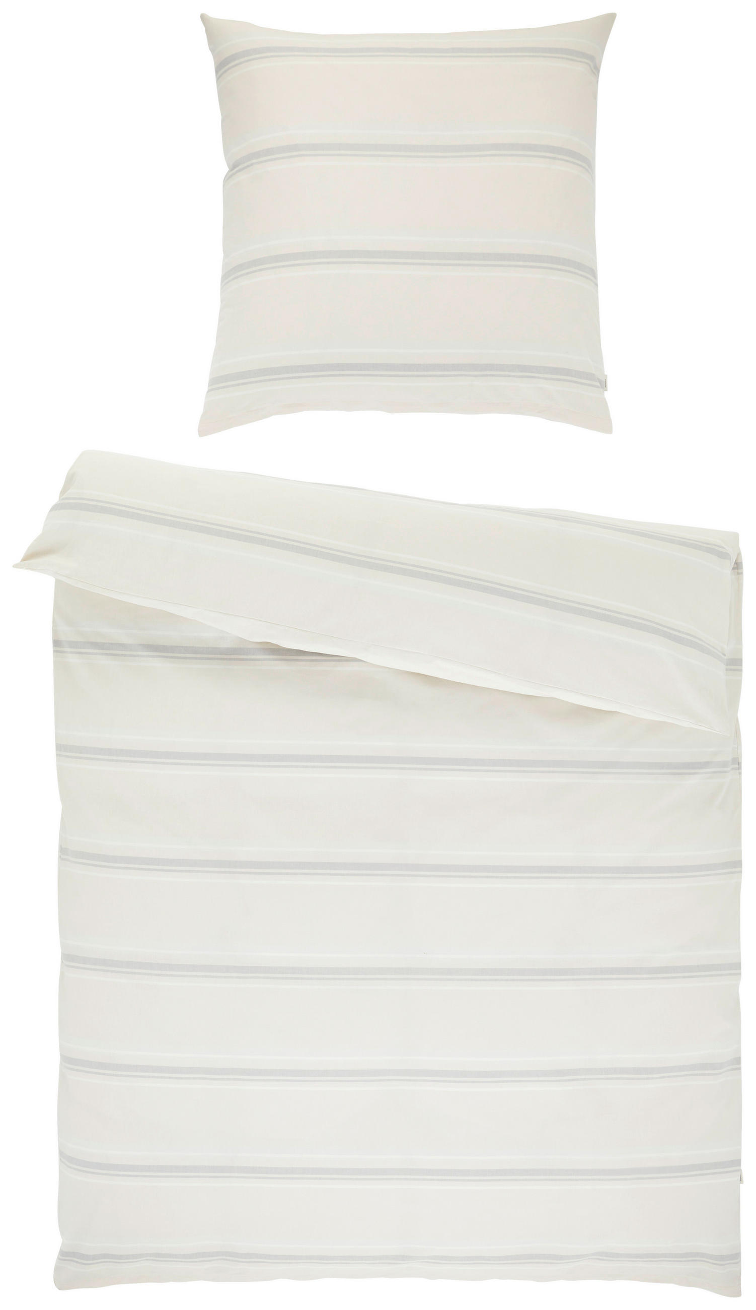 Esprit Bettwäsche E-Adrien Creme, Natur, Hellgrau, Beige 135x200 cm