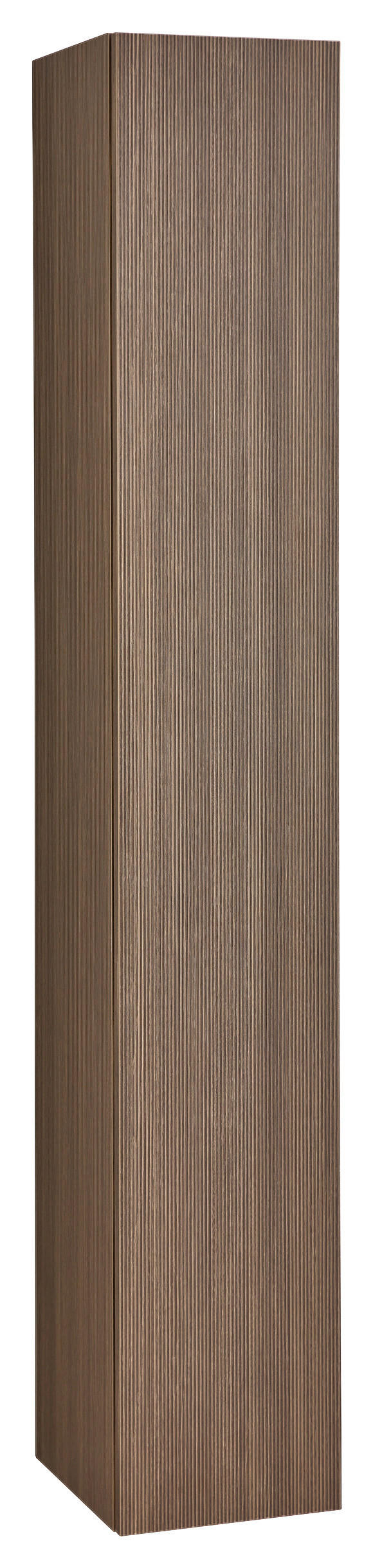 HOCHSCHRANK 30/184/33 cm  - Eiche dunkel, KONVENTIONELL, Glas/Holzwerkstoff (30/184/33cm) - Dieter Knoll
