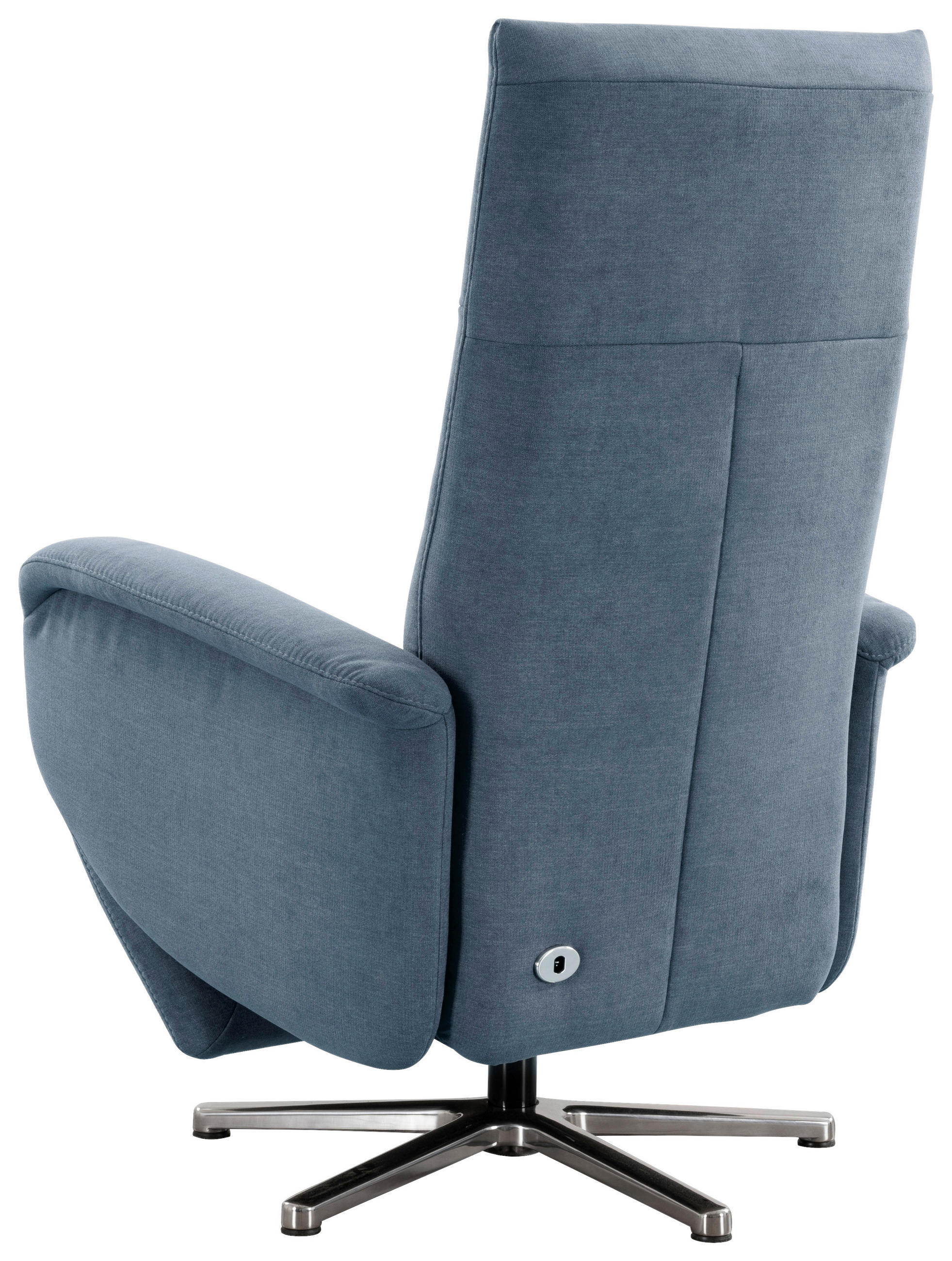 DREHSTUHL Flachgewebe Hellblau  - Chromfarben/Hellblau, KONVENTIONELL, Textil/Metall (75/112/82cm) - Sit & More
