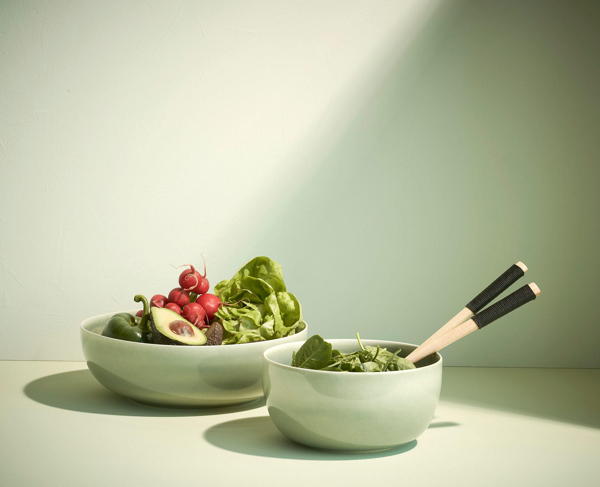SALATSCHÜSSEL  SAISONS  - Grün, Basics, Keramik (22/11cm) - ASA
