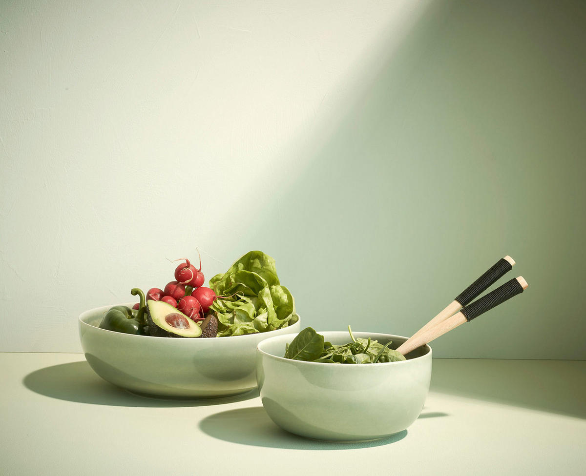 SALATSCHÜSSEL  SAISONS  - Grün, Basics, Keramik (22/11cm) - ASA