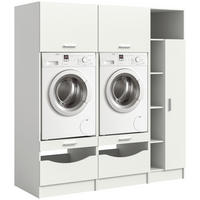 HAUSWIRTSCHAFTSRAUM 183/195/68 cm  in Weiß  - Weiß, Basics, Holzwerkstoff (183/195/68cm) - MID.YOU