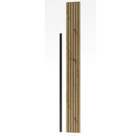 WANDPANEEL 25/222/4 cm  - Graphitfarben/Eiche Artisan, Design, Holzwerkstoff (25/222/4cm) - MID.YOU