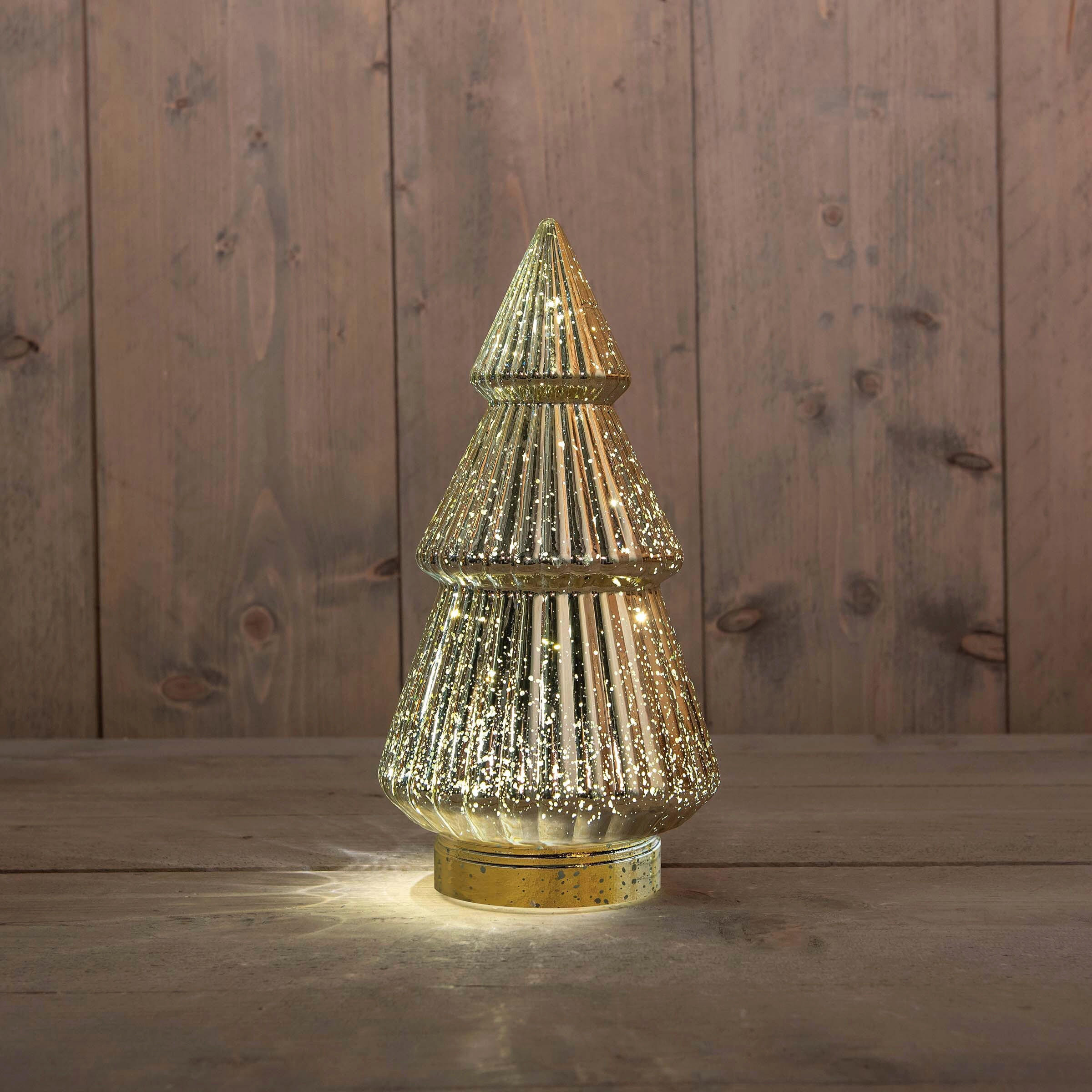 LED-DEKOLEUCHTE 15/28,5 cm   - Goldfarben, Basics, Glas (15/28,5cm) - X-Mas