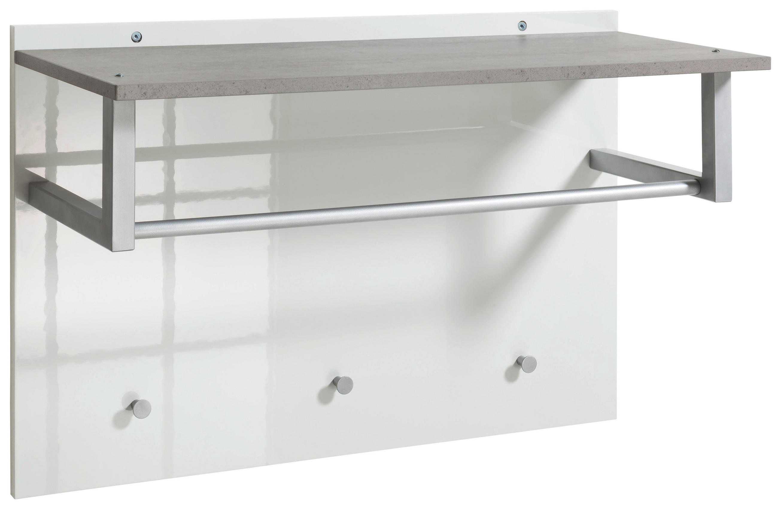 PANOU CUIER 90/60/35 cm  - alb/antracit, Design, material pe bază de lemn (90/60/35cm) - Xora