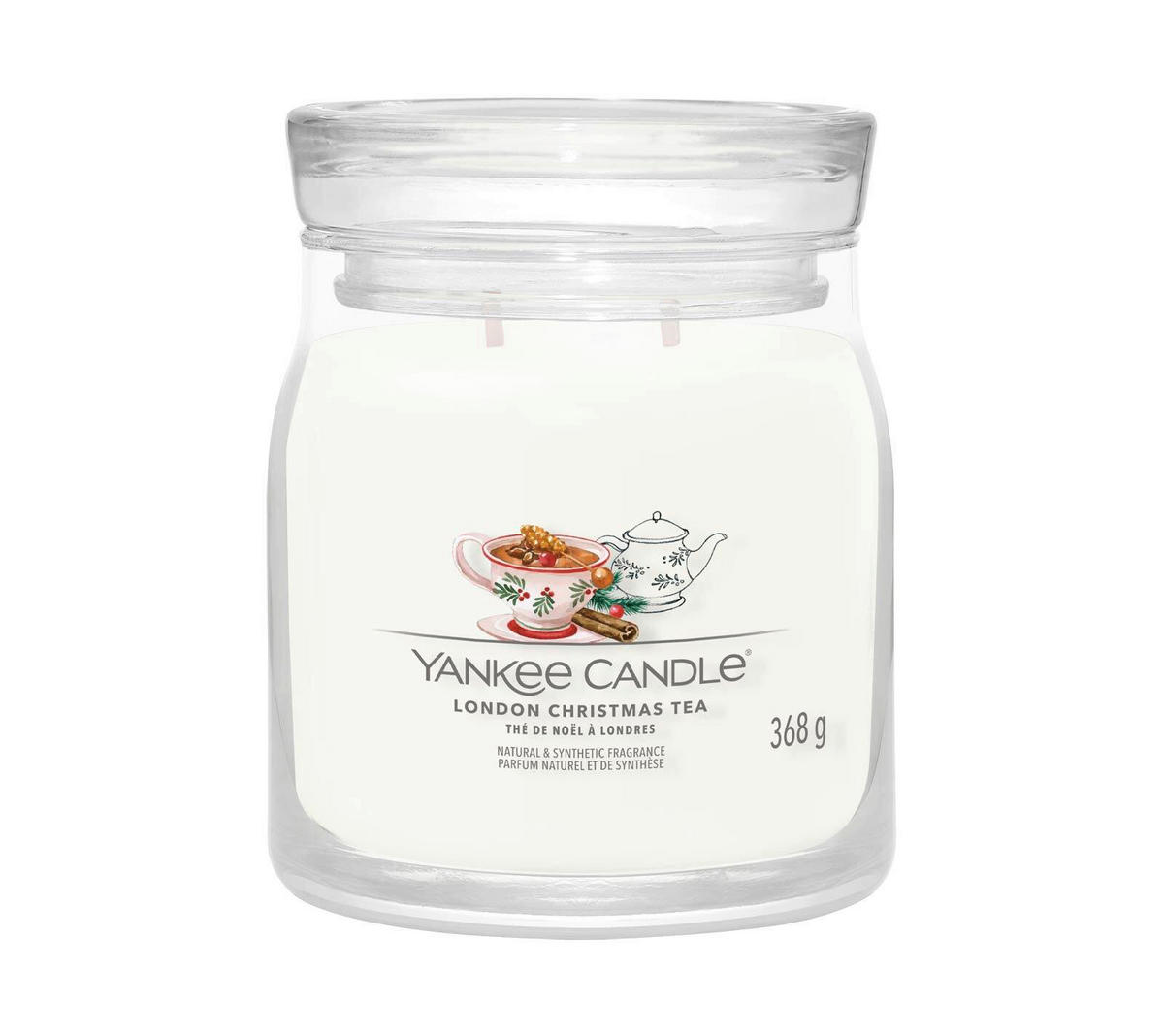 DIŠEČA SVEČA - bela/visoki sijaj, Basics, steklo (9.3/11.4/9.3cm) - Yankee Candle
