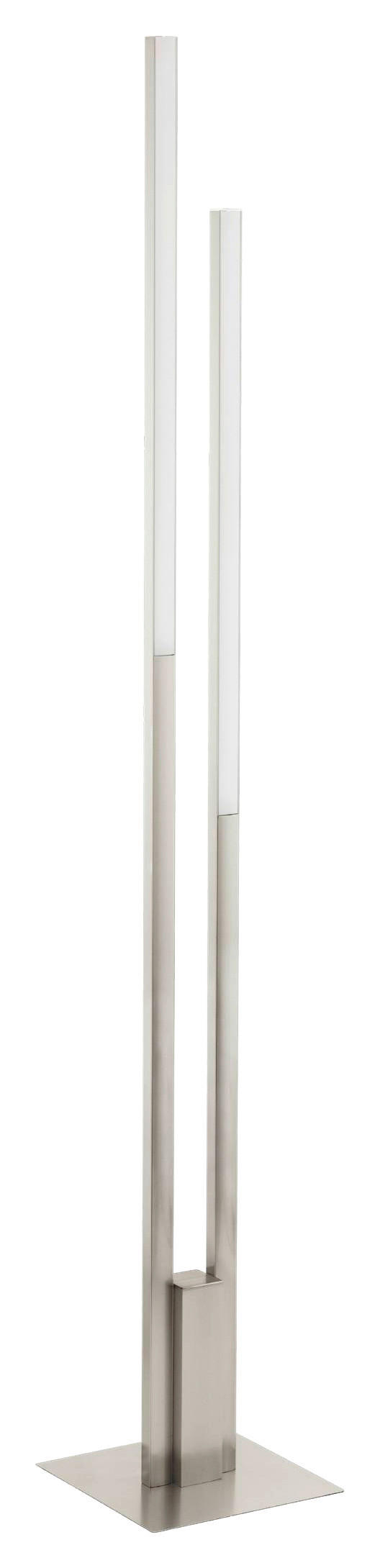 LED-STEHLEUCHTE - Weiss/Nickelfarben, Design, Kunststoff/Metall (28/175,5cm) - Eglo