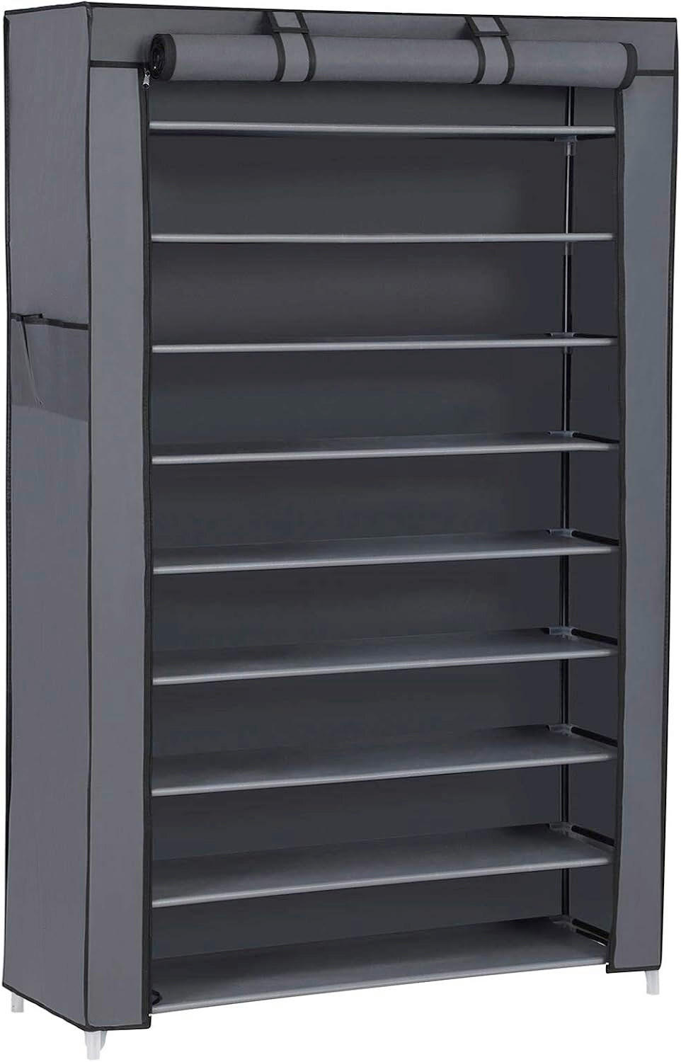 E-shop REGÁL NA TOPÁNKY, tmavosivá, 88/160/28 cm