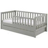 KINDER-/JUNIORBETT - Kieferfarben/Grau, MODERN, Holz (70/140cm) - MID.YOU