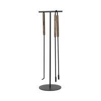 KAMINBESTECK  22/76 cm  Holz, Metall  - Hellbraun, KONVENTIONELL, Holz/Metall (22/76cm) - Blomus