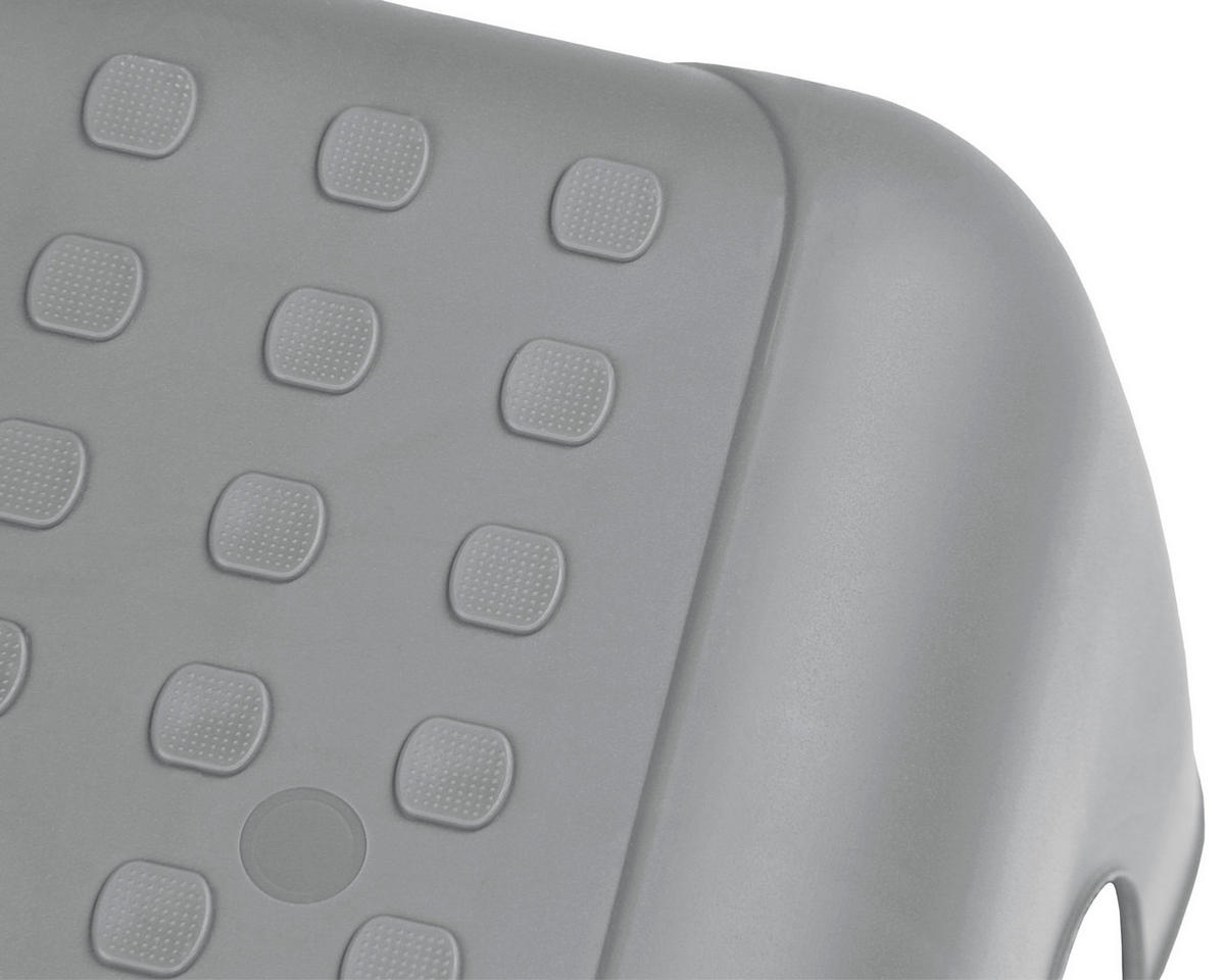 TRITTHOCKER Grau  - Grau, Basics, Kunststoff (44/23,5/31cm) - Ambia Garden