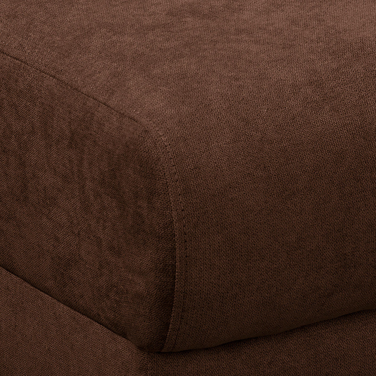 ECKSOFA in Mikrofaser Braun  230/150 cm  - Wengefarben/Braun, Design, Holz/Textil (230/150cm) - Livetastic