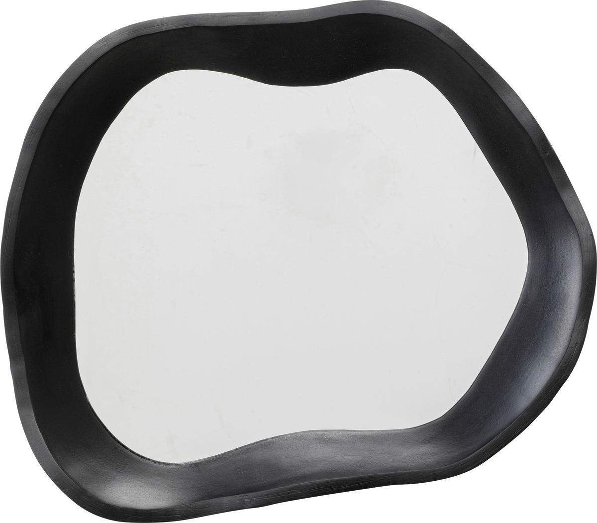 WANDSPIEGEL 40/34/6 cm    in organisch  - Schwarz, Glas/Kunststoff (40/34/6cm) - Kare-Design