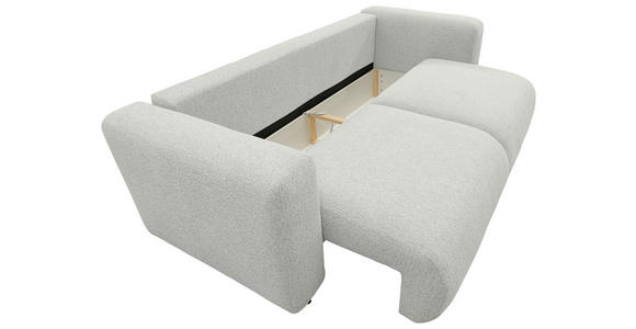 SCHLAFSOFA Flachgewebe Naturfarben  inkl.  - Schwarz/Naturfarben, MODERN, Kunststoff/Textil (248/94/109cm) - Carryhome