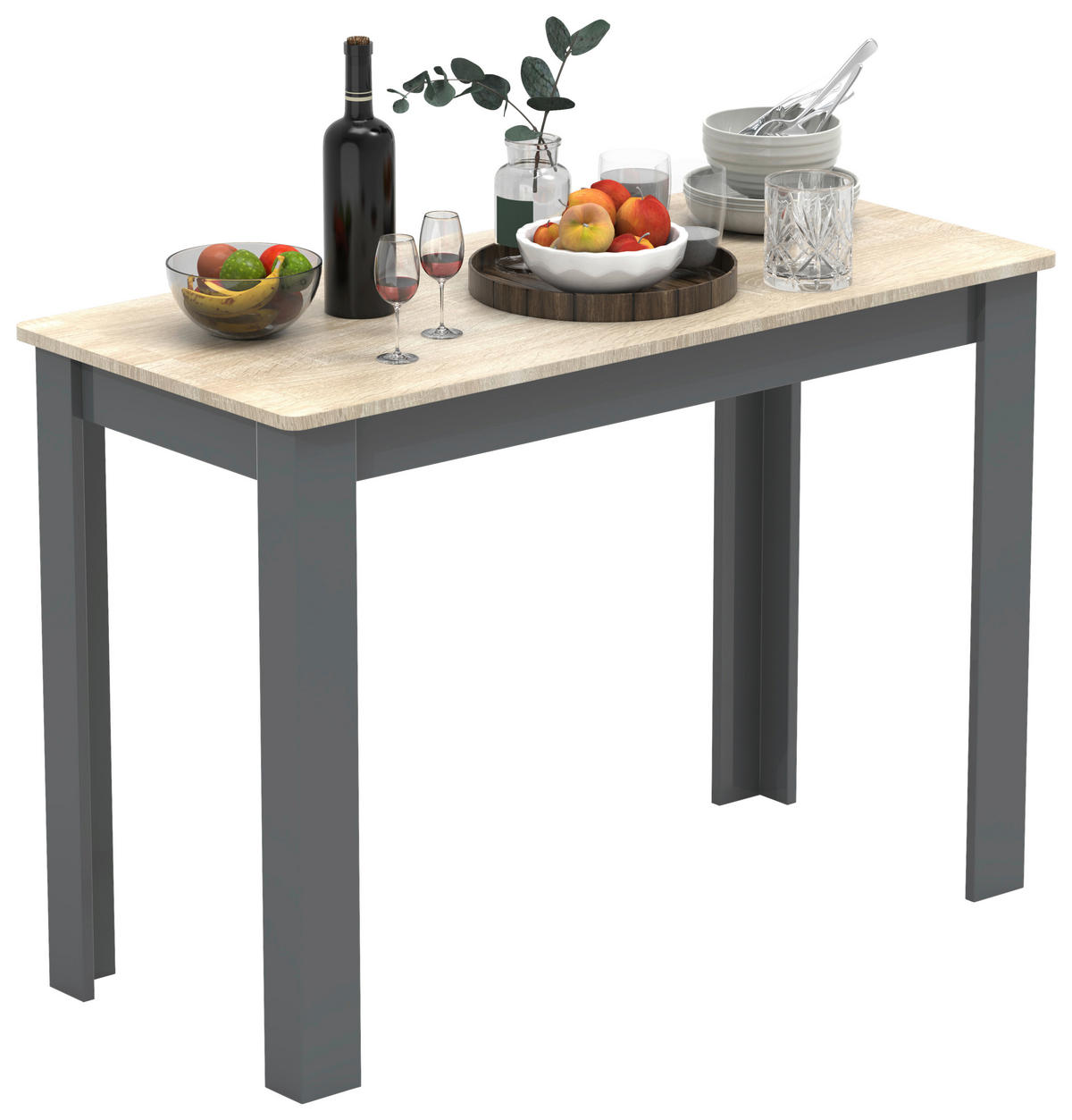 ESSTISCH in Holzwerkstoff   - Honigeiche, MODERN, Holzwerkstoff (110/76/50cm) - MID.YOU
