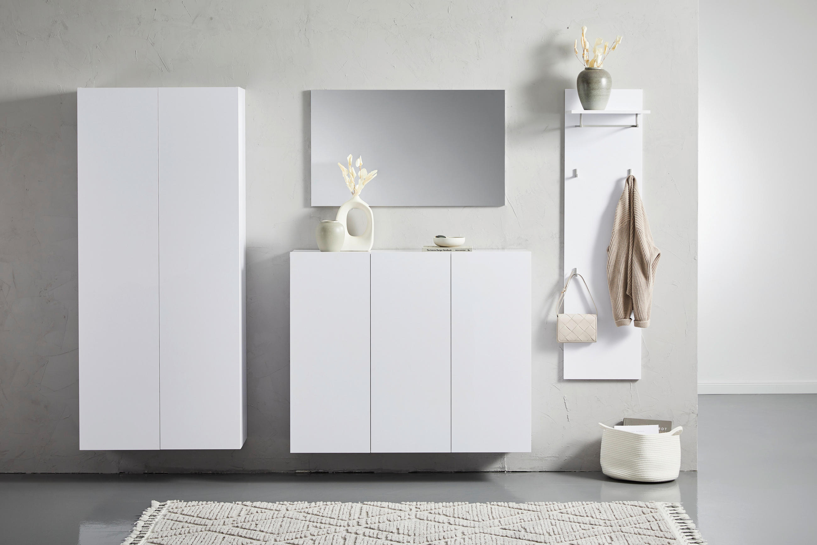GARDEROBENSCHRANK 80/180/34 cm  - Weiß, Design, Holzwerkstoff (80/180/34cm) - Hom`in