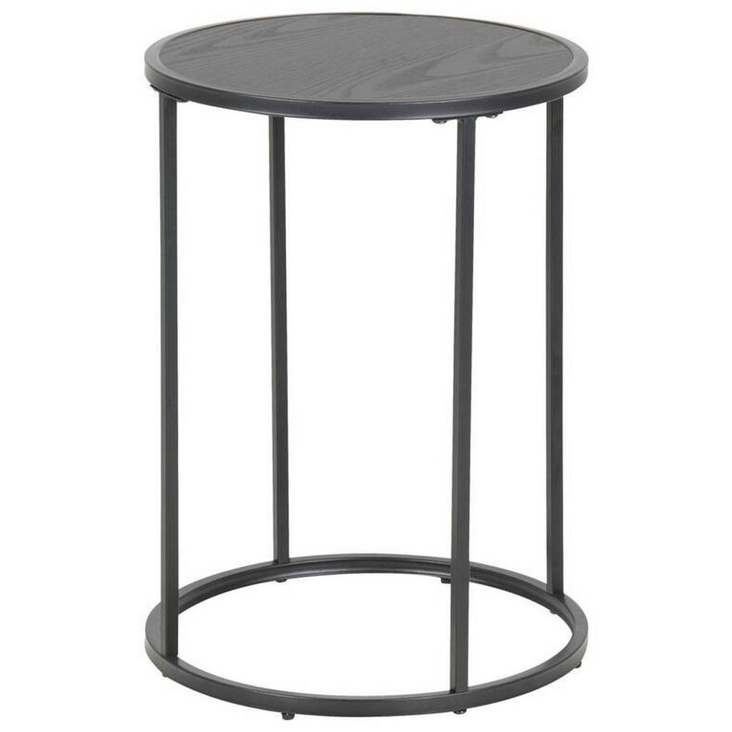 XXXL ODKLÁDACÍ STOLEK, černá, kompozitní dřevo, 40/40/55 cm