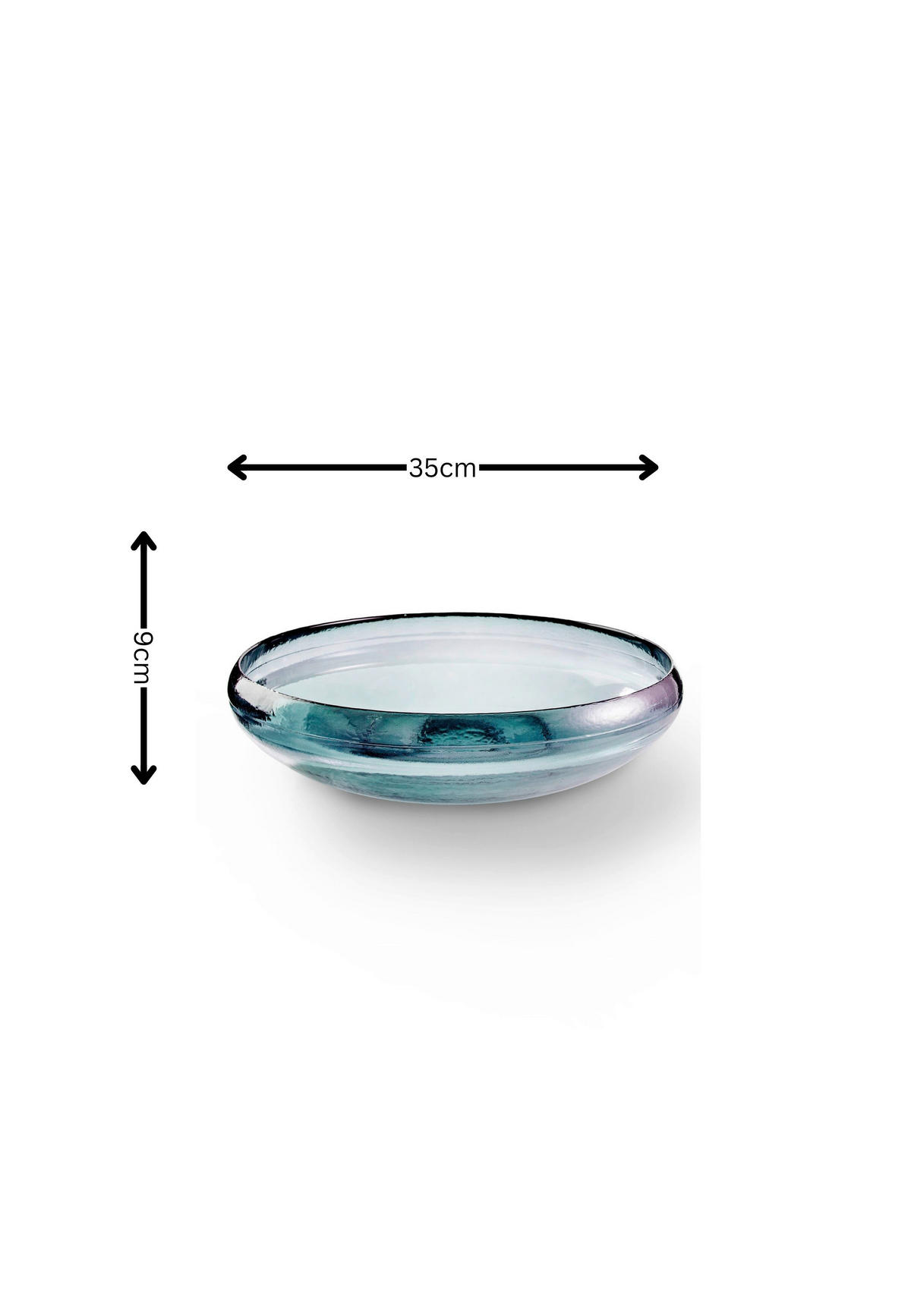 DEKOSCHALE - Pastellblau, Basics, Glas (35/9cm) - FYNCH-HATTON