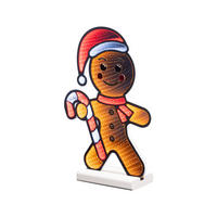LED-WEIHNACHTSFIGUR  - Rot/Braun, KONVENTIONELL, Kunststoff (4,50/27,00/39,50cm)