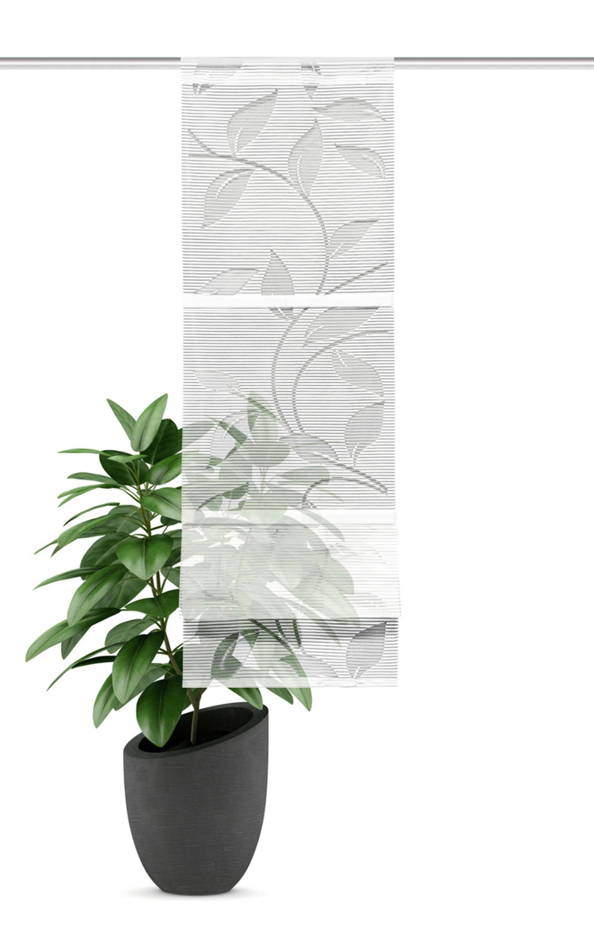 ROLLO  halbtransparent  30/120 cm    - Weiß, Basics, Textil (30/120cm)