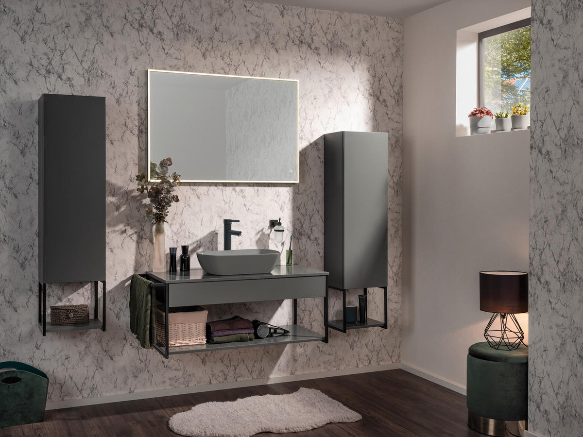 WANDSPIEGEL 100/68/3,5 cm  - Schwarz, MODERN, Glas (100/68/3,5cm) - MID.YOU