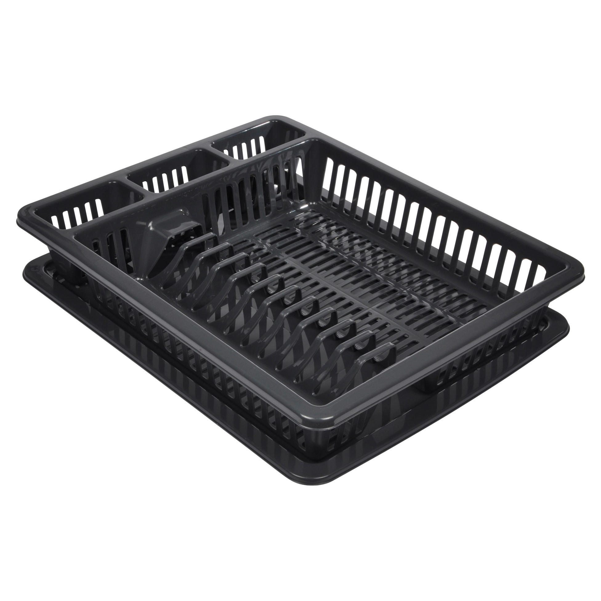 OCEĐIVAČ ZA POSUĐE     45,5/36/7,5 cm       - antracit, Osnovno, plastika (45,5/36/7,5cm)