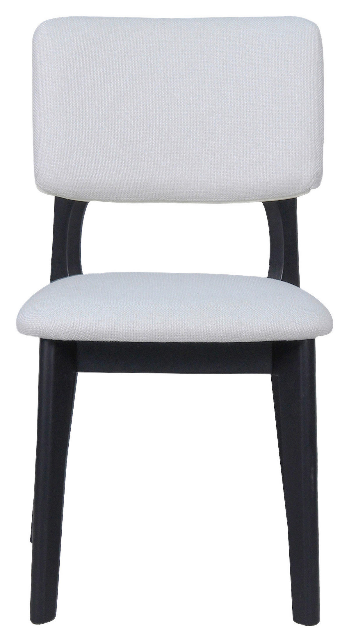 STUHL-SET 2 Stück  in Webstoff  - Beige/Schwarz, MODERN, Holz/Textil (48/87/54cm) - MID.YOU