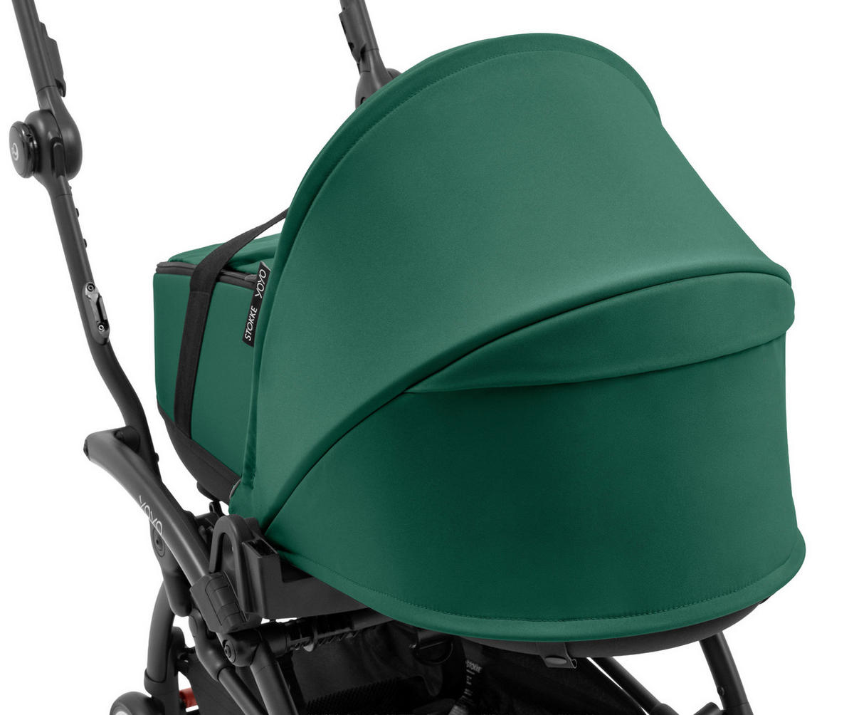 KOŠARA ZA KOLICA    - šumska zelena, Basics, tekstil (45,5/44/77cm) - Stokke