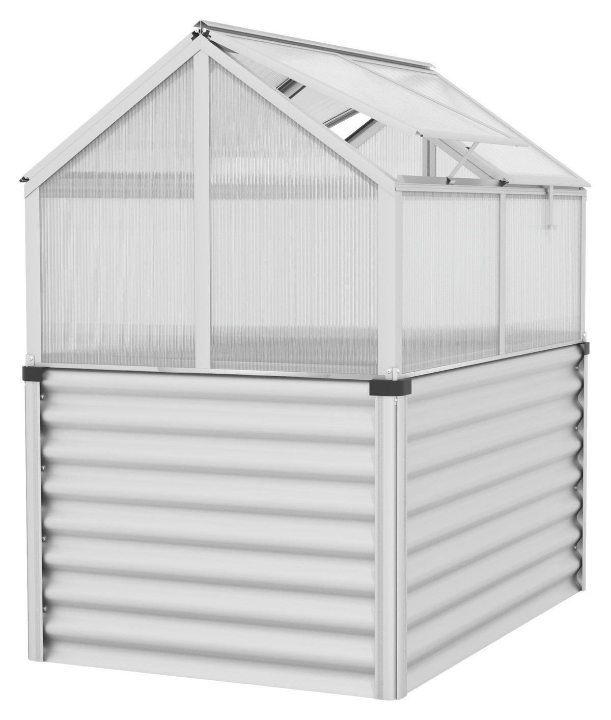 FRÜHBEETKASTEN - Alufarben, Basics, Kunststoff/Metall (89/134,5/126,7cm)