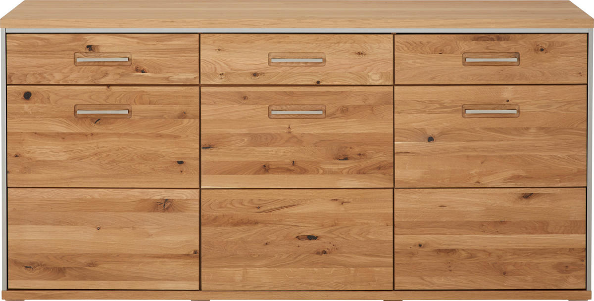SIDEBOARD 184/89/45 cm  in Eichefarben  - Eichefarben, Konventionell, Holz/Metall (184/89/45cm) - MID.YOU