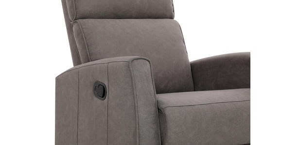 RELAXSESSEL Mikrofaser    - Schwarz/Grau, KONVENTIONELL, Kunststoff/Textil (73/105/93cm) - Xora